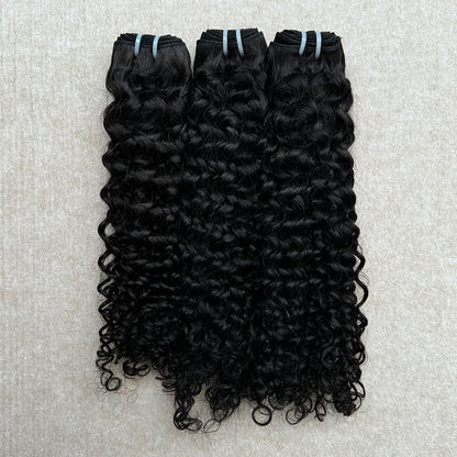 (3Bundles+4x4 Lace Closure)Water Wave Virgin Human Hair