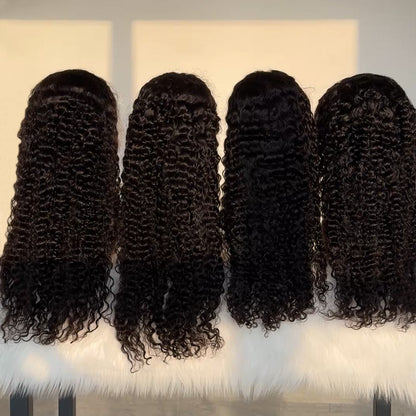 Water Wave 13*4 Transparent Lace Full Frontal Wig 180%